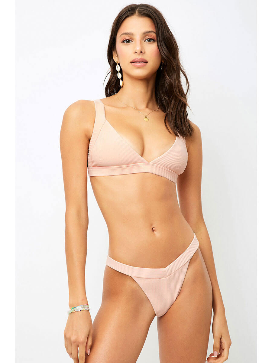 Frankies Bikinis Grace Bottom Peach