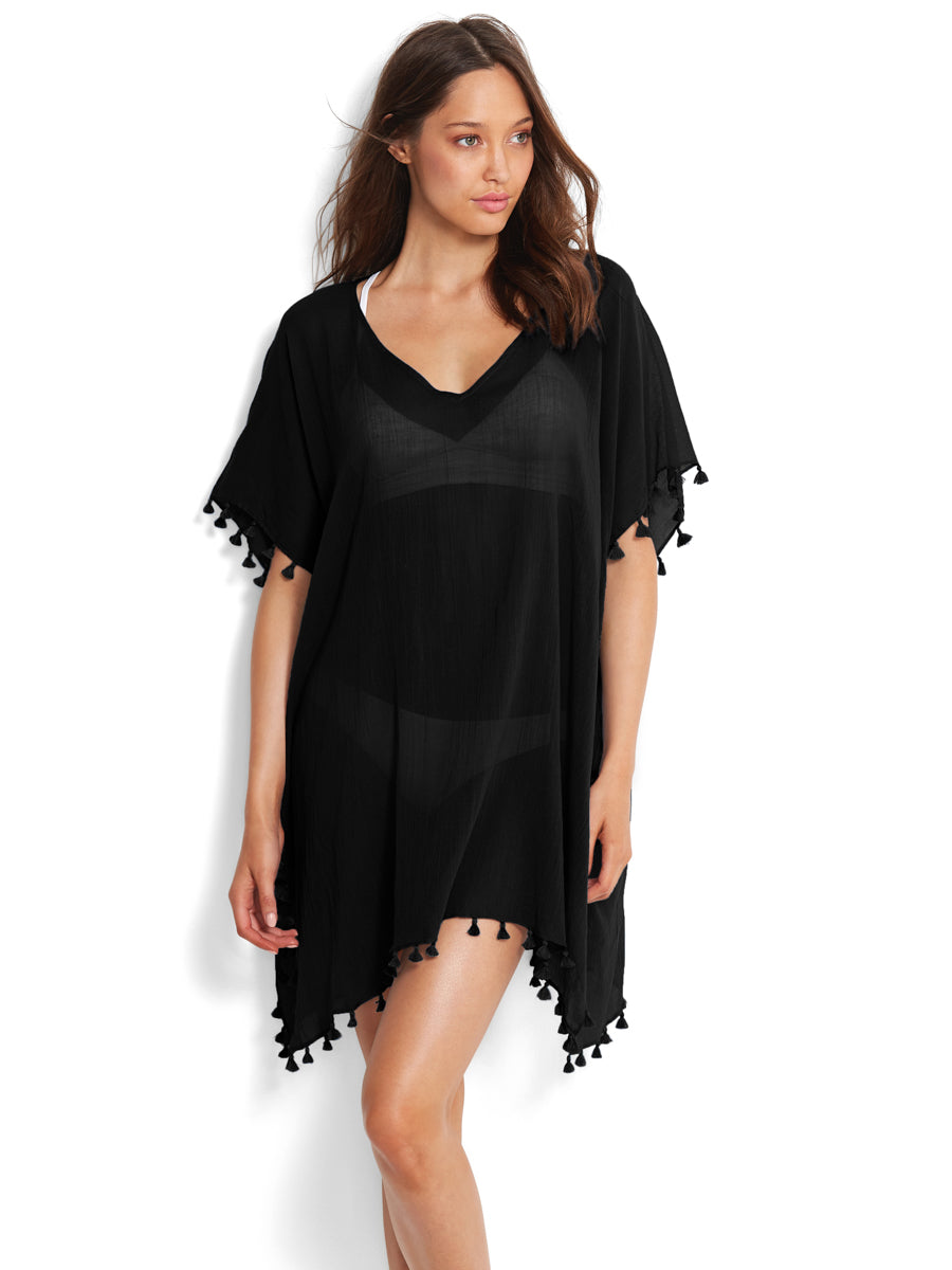Seafolly Amnesia Kaftan Black