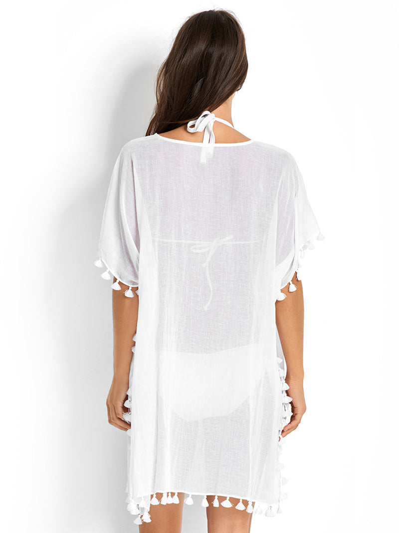 Seafolly Amnesia Kaftan White