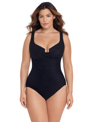 Miraclesuit Women's Escape One Piece In Black, view 1, click to see full size