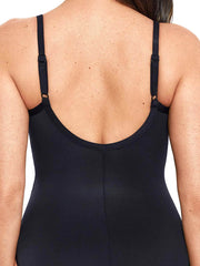 Miraclesuit Network News Belle Underwire One Piece In Black, view 5, click to see full size