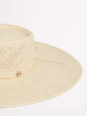 Seafolly Sundown Boater Hat in Natural, view 3, click to see full size