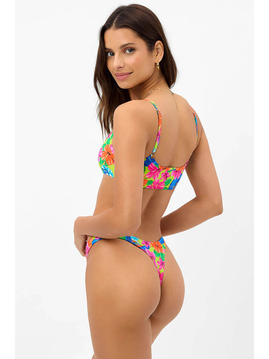 Frankies Bikinis Dallas Top In Neon Surfer
