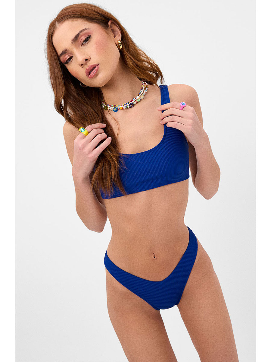 Frankies Bikinis Enzo Bottom In Cerulean