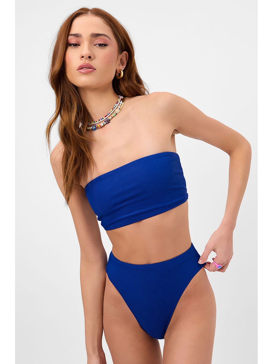 Frankies Bikinis Jenna Bottom In Cerulean