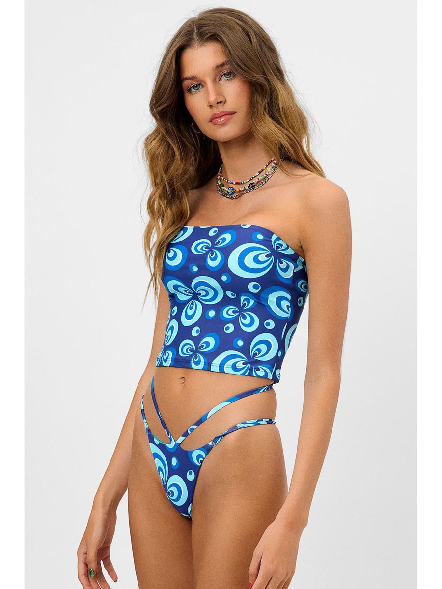 Frankies Bikinis Peace Top In Amulet