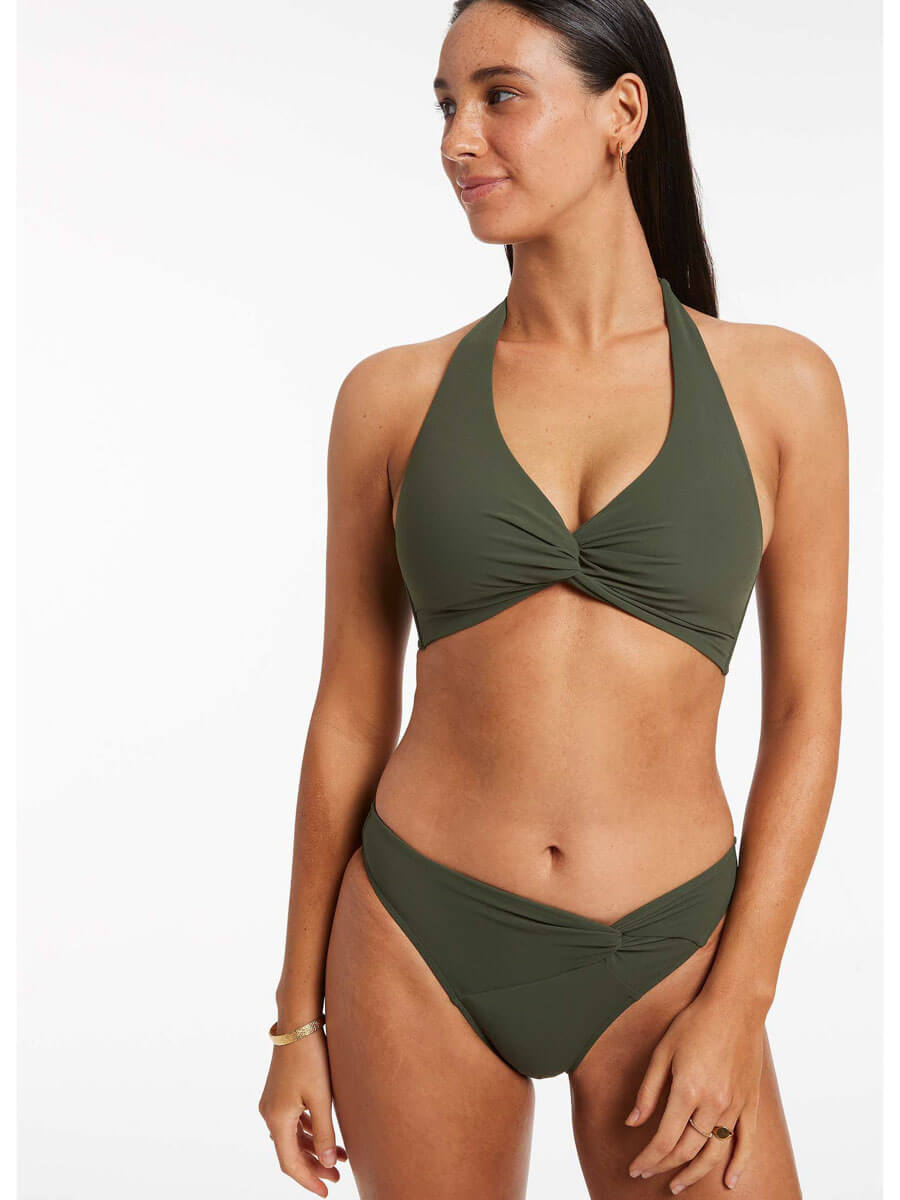 Jets Jetset Twist Front Bottom in Olive