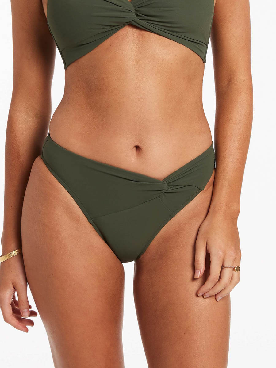 Jets Jetset Twist Front Bottom in Olive