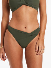 Jets Jetset Twist Front Bottom in Olive, view 1, click to see full size