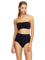 JETS Contour D/DD Bandeau Top Black, view 1, click to see full size