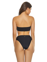 PQ Swim Lace Bandeau Black, view 2, click to see full size