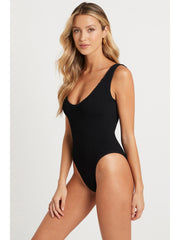 Bond-eye Mara One Piece In Black, view 4, click to see full size