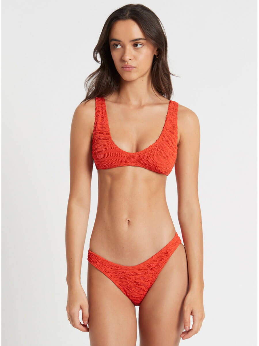 Bond-eye Sign Brief in Coral Tiger