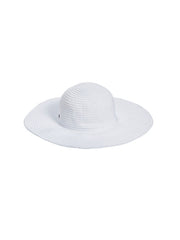 Seafolly Lizzy Ribbon Hat White, view 2, click to see full size