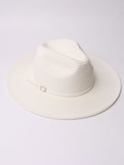 Pia Rossini Solana Hat in White, view 1, click to see full size