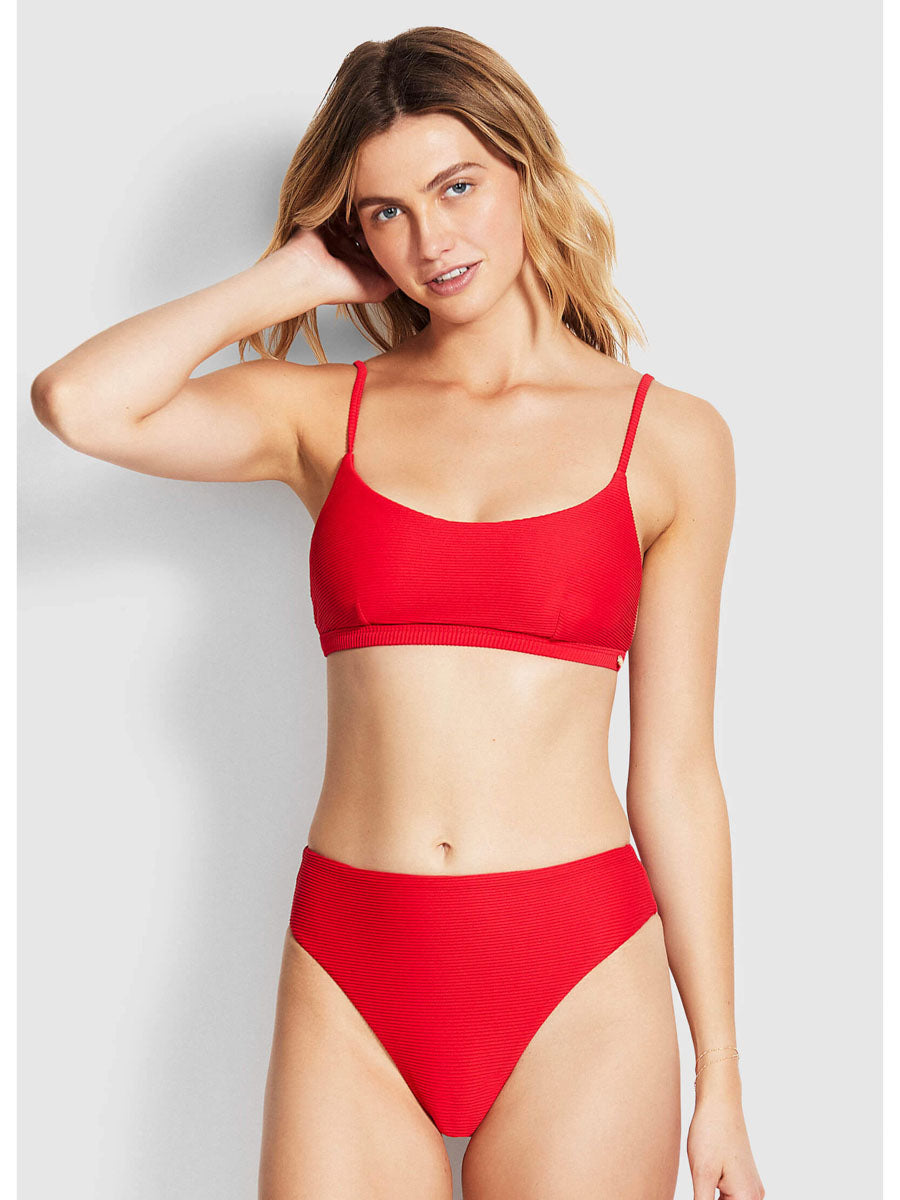 Seafolly Essentials High Waisted Bottom Chilli
