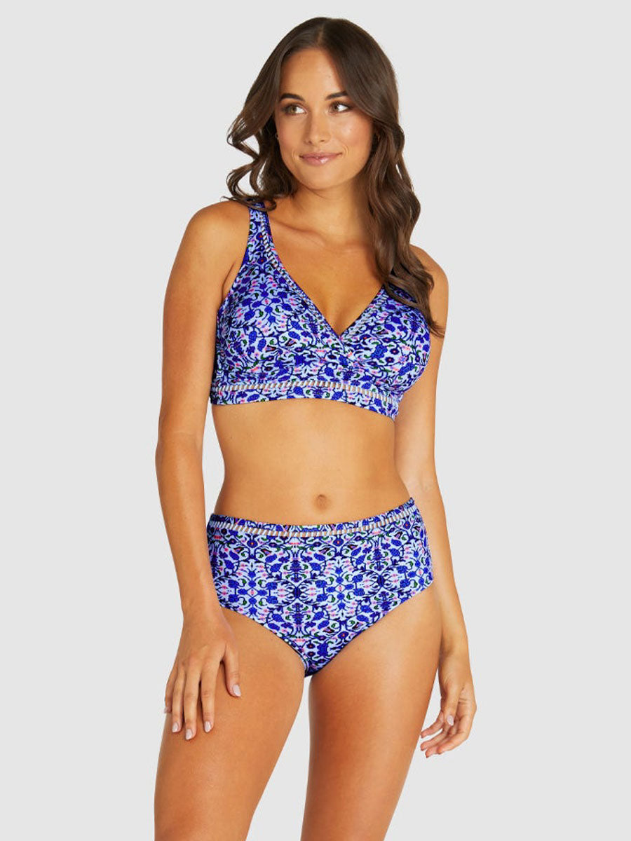 Baku Kalamata E/F Underwire Wrap Bra in Azure