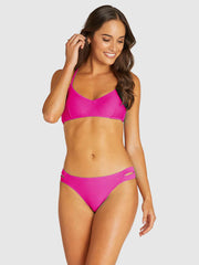 Baku Ribtide Twin Strap Hipster in Orchid, view 3, click to see full size