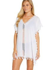 Baku Moroccan Kaftan in White, view 1, click to see full size