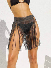Beach Bunny Wildest Dreams Skirt in Black, view 1, click to see full size