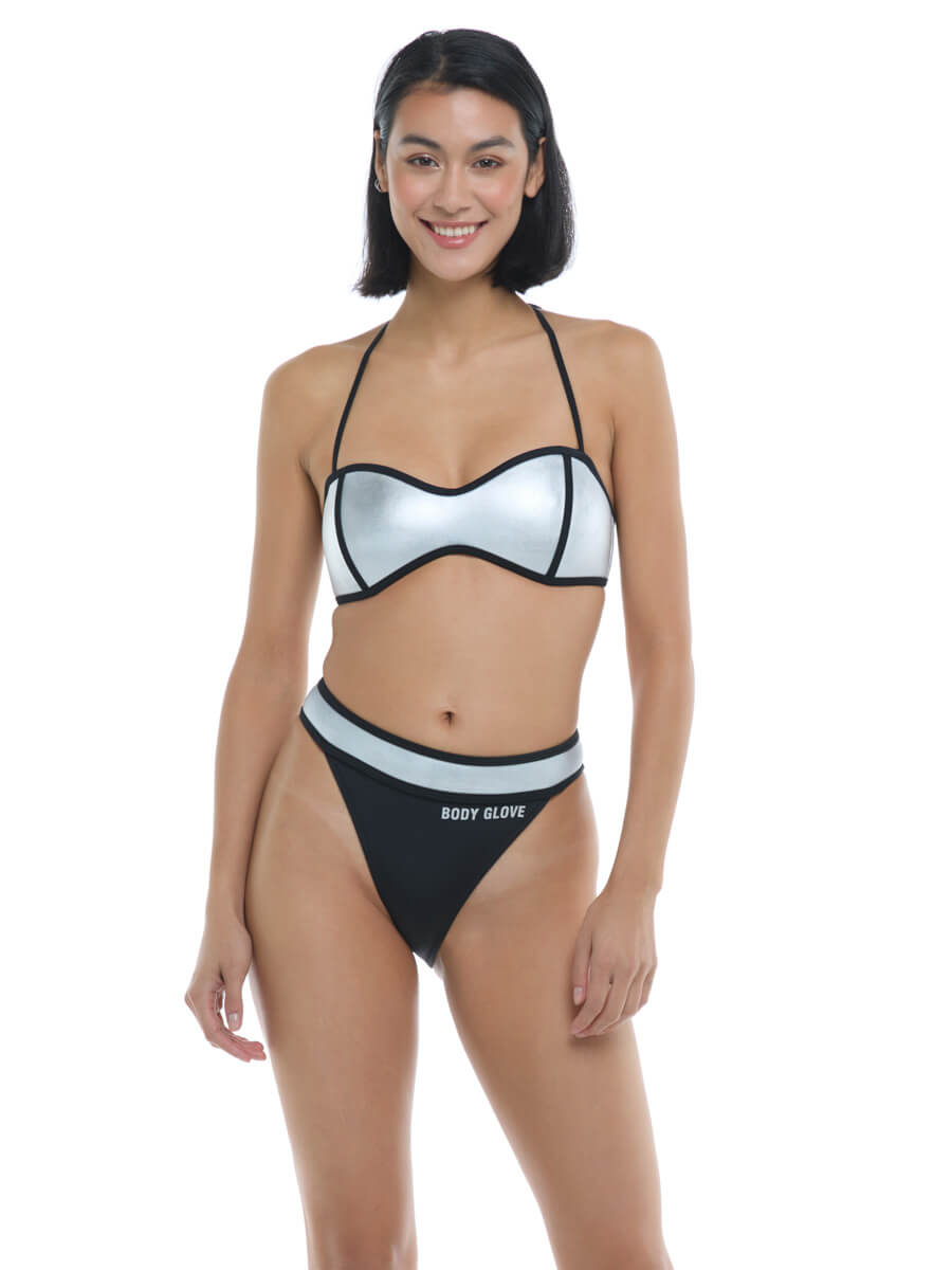 Body Glove The 91 Tainted Love Bandeau In Silver