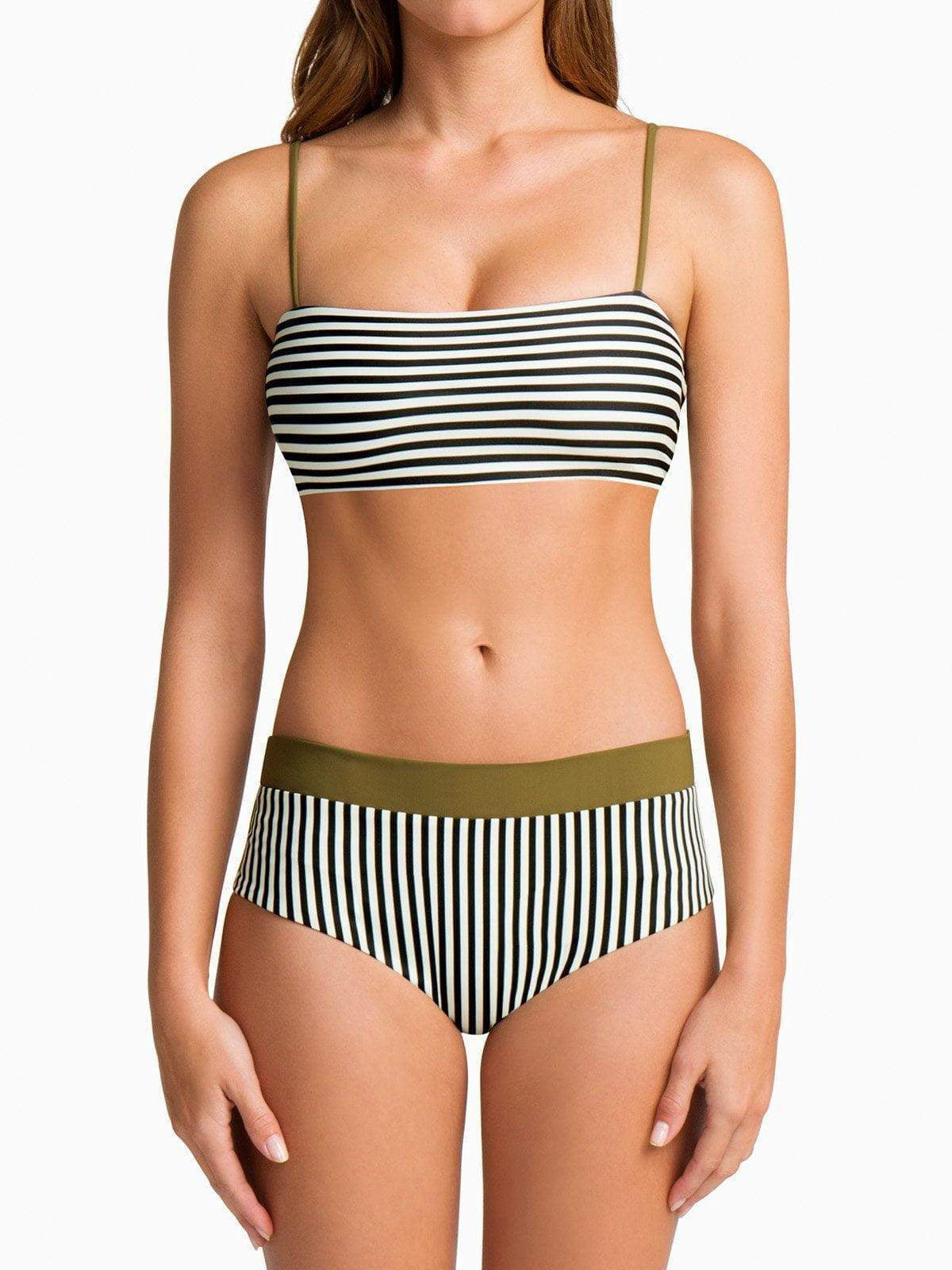 Boys + Arrows Raz High Waist Bottom Cadet