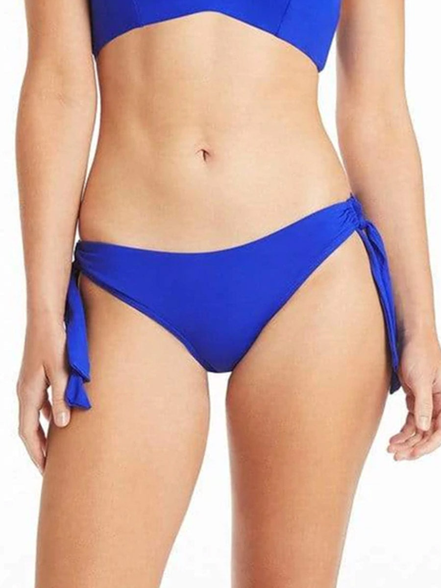 Sea Level Essentials Tie Side Regular Bottom in Cobalt