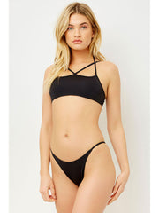 Frankies Bikinis Aleisha Top Black, view 1, click to see full size