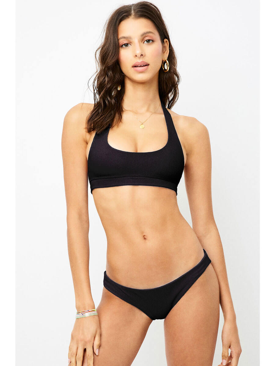 Frankies Bikinis Shea Bottom Black