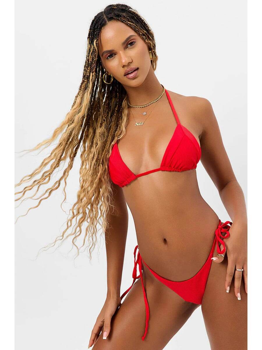 Frankies Bikinis Sky Top In Grenadine