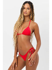Frankies Bikinis Sky Top In Grenadine, view 3, click to see full size