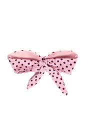 Kate Spade Lia Dot Moulded Bandeau in Winter Pink, view 3, click to see full size