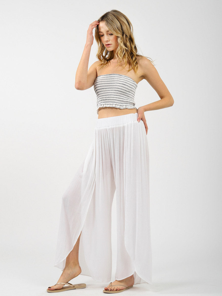 Koy Resort Miami Split Leg Pant White