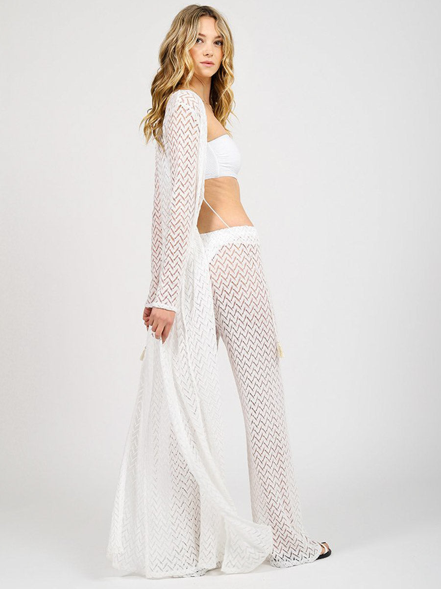 Koy Resort Zuma Duster Cardigan in Natural