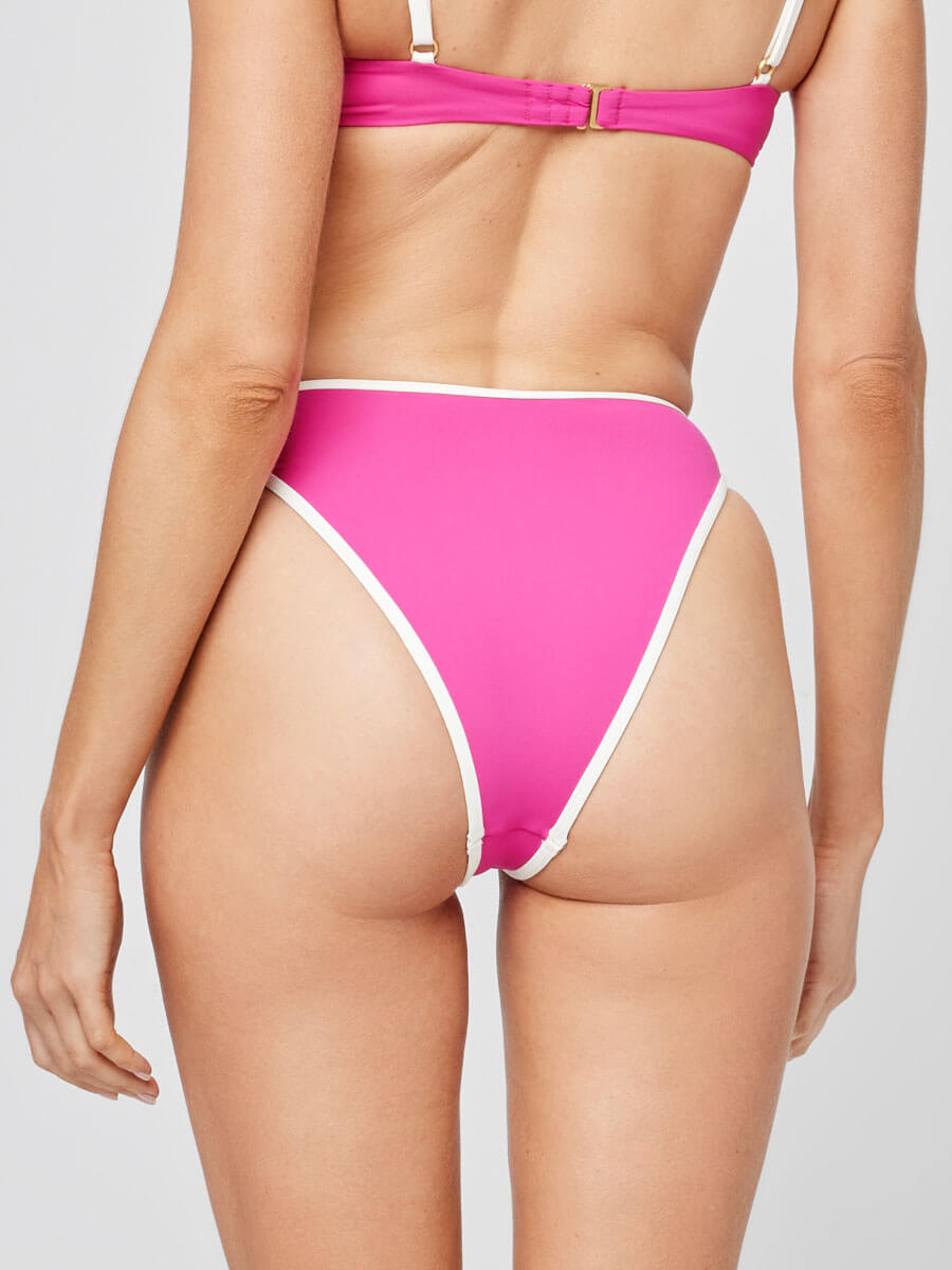 L*Space Nora Bitsy Bottom In Bougainvillea