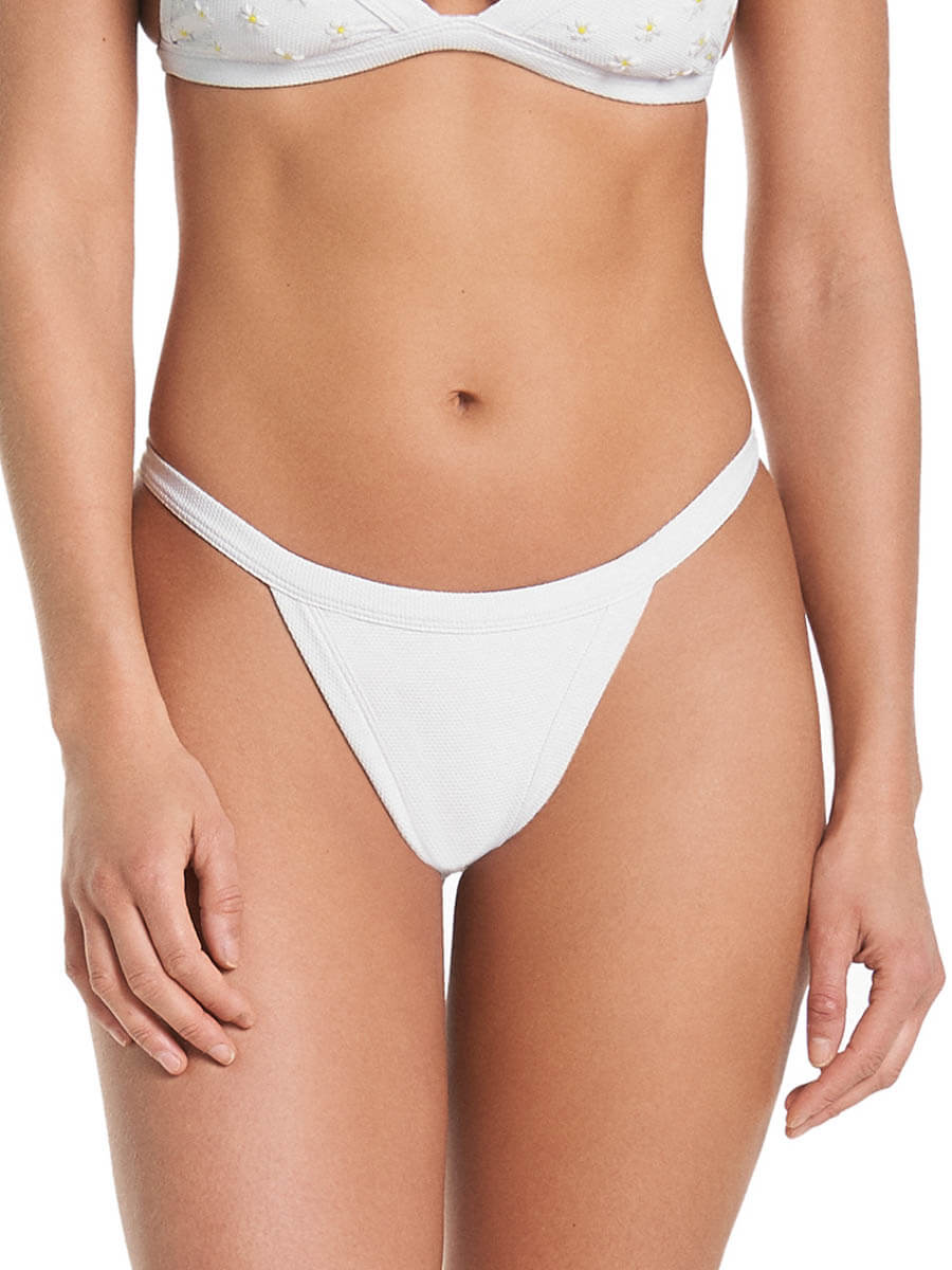 Maaji Lolita High Leg Bottom in White Windflower