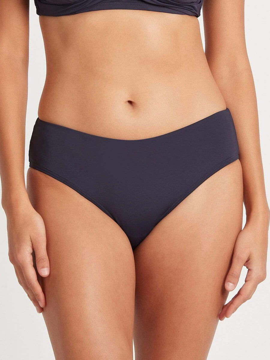 Sea Level Eco Essentials Mid Bikini Bottom In Night Sky