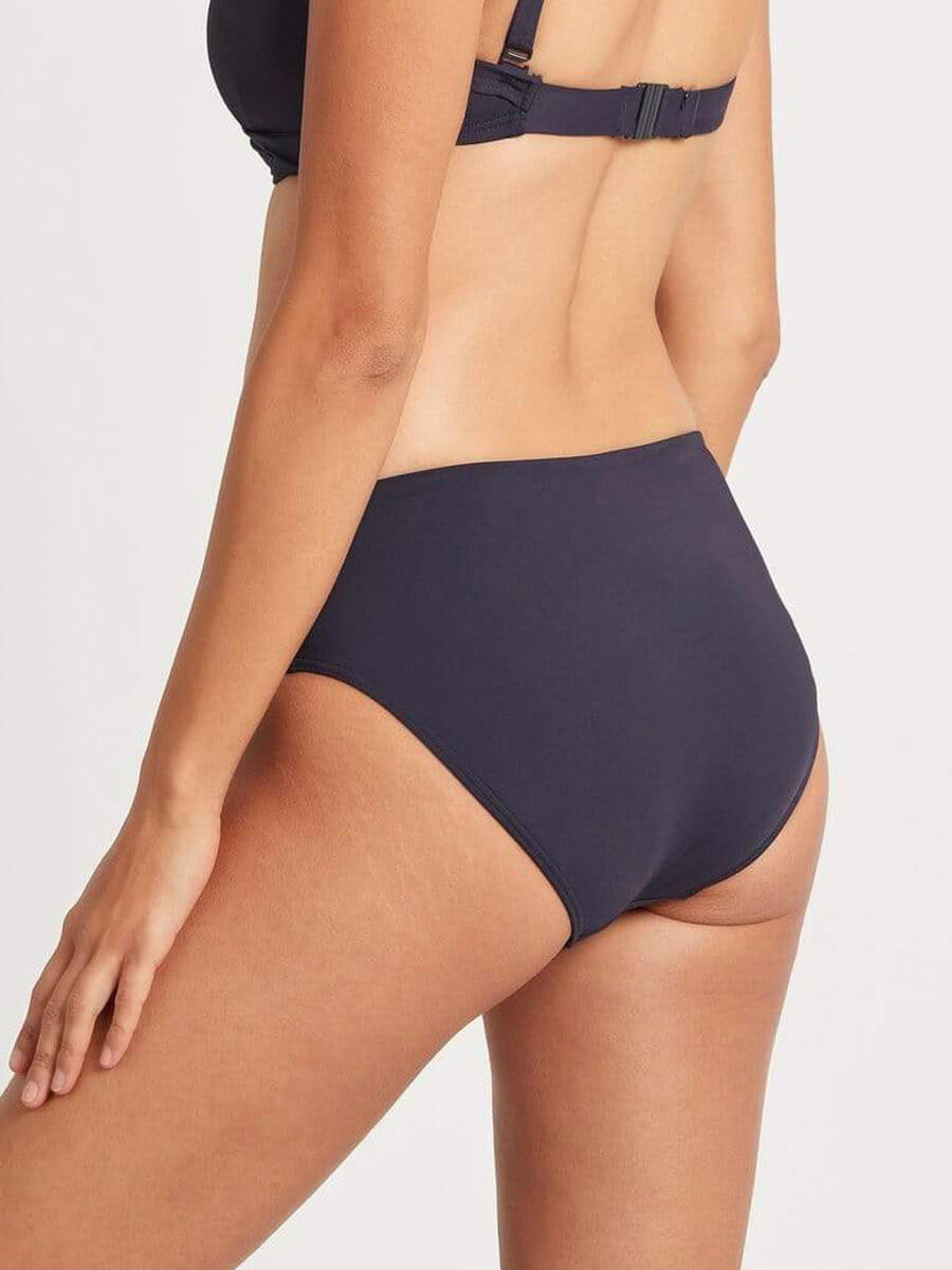Sea Level Eco Essentials Mid Bikini Bottom In Night Sky
