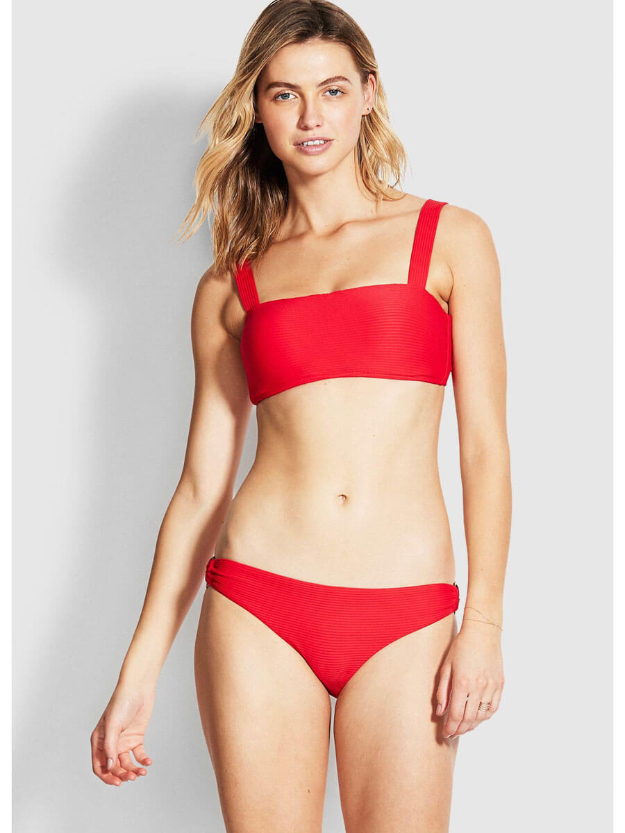 Seafolly Summer Sea Ring Side Hipster Chilli