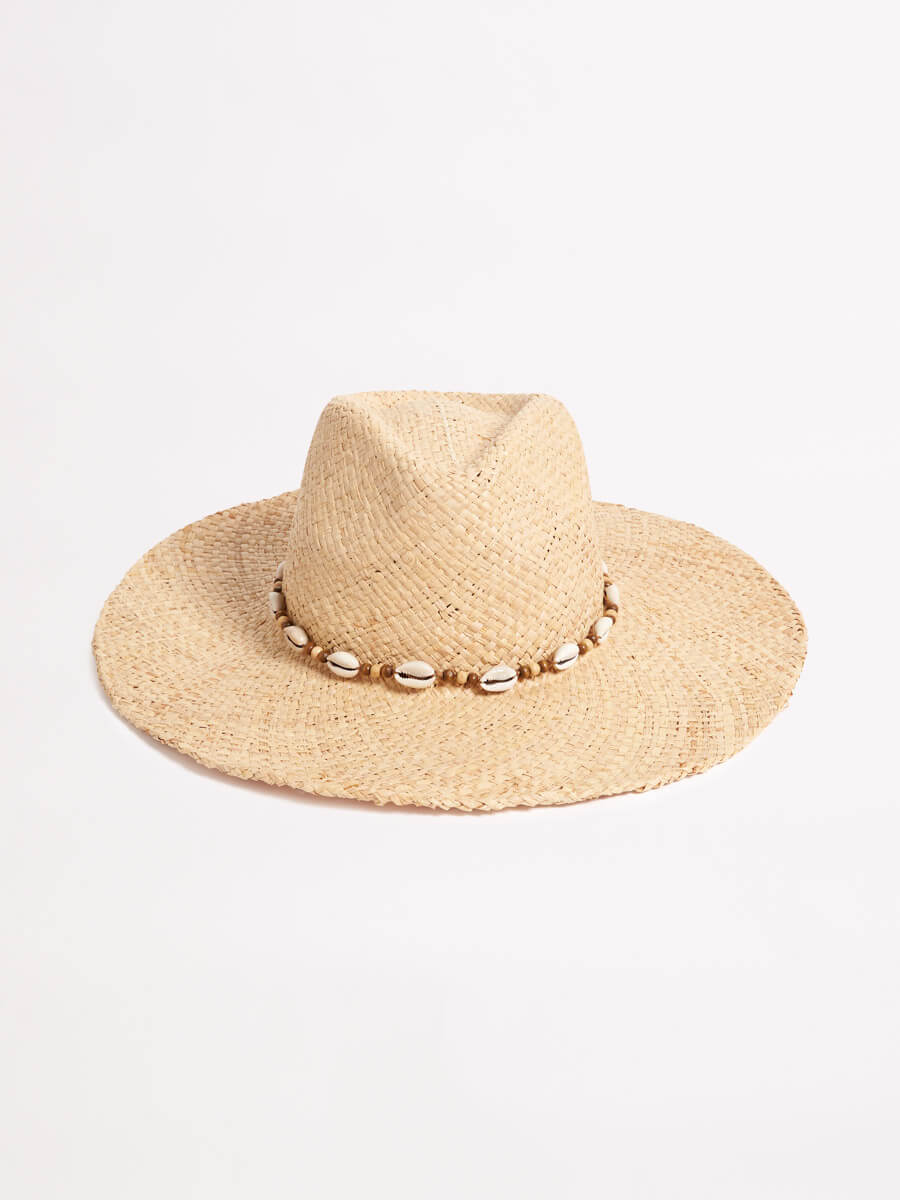 Seafolly Raffia Cowgirl Hat in Natural