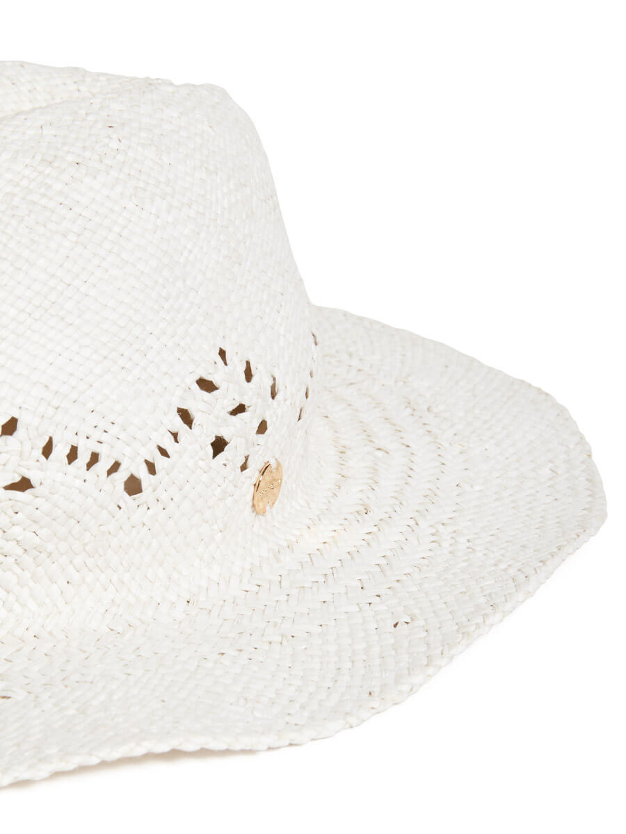 Seafolly Sails Panama Hat in White