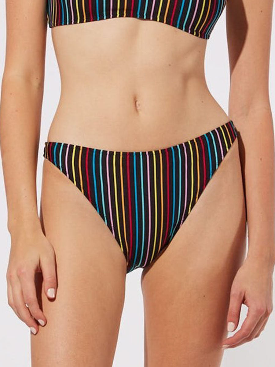 Solid & Striped The Elsa Bottom In Rainbow Pinstripe