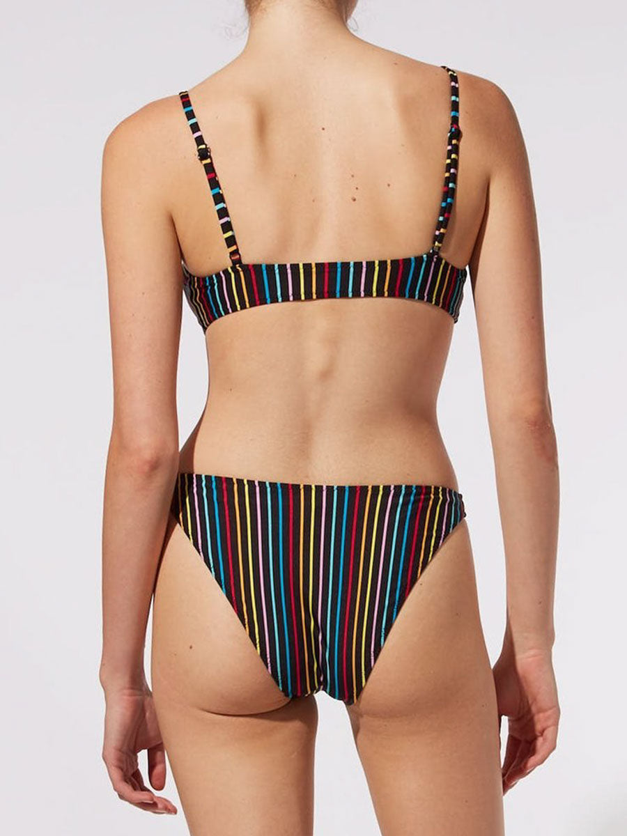 Solid & Striped The Elsa Top In Rainbow Pinstripe