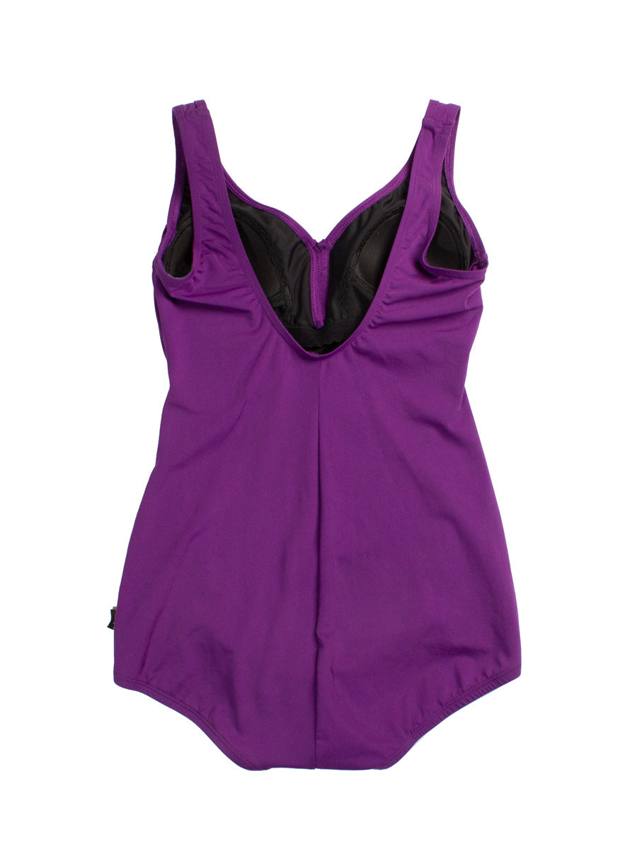 TYR Aqua Tank Front Shirring In Vino