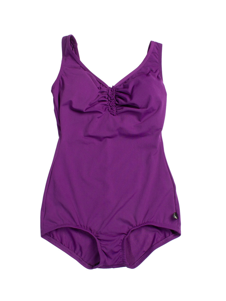 TYR Aqua Tank Front Shirring In Vino