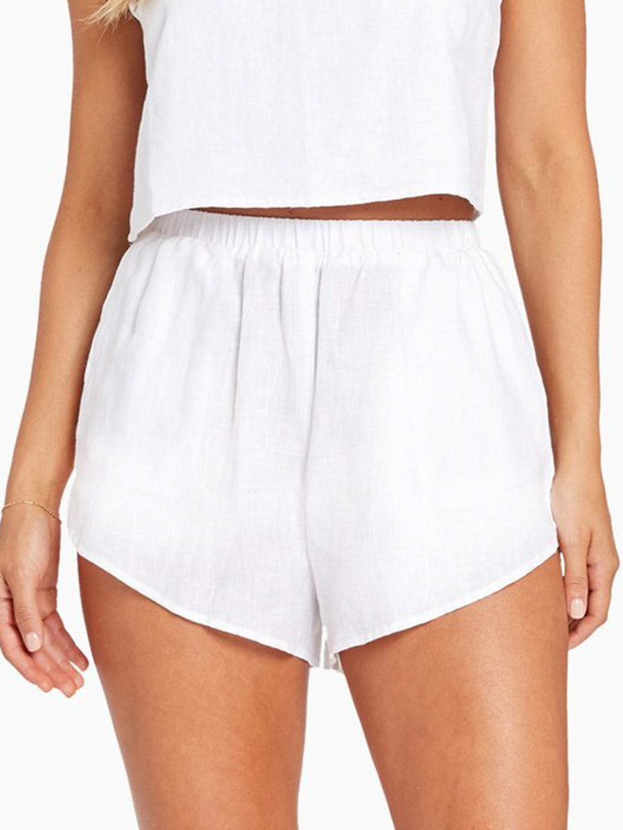 Vitamin A Tallows Short in White EcoLinen