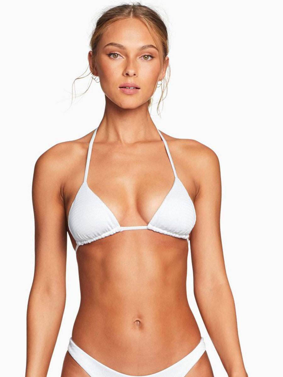 Vitamin A Gia Triangle Top in White Ecotex