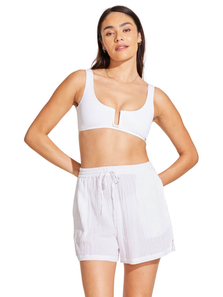 Vitamin A Astrid Bralette In White EcoRib BT