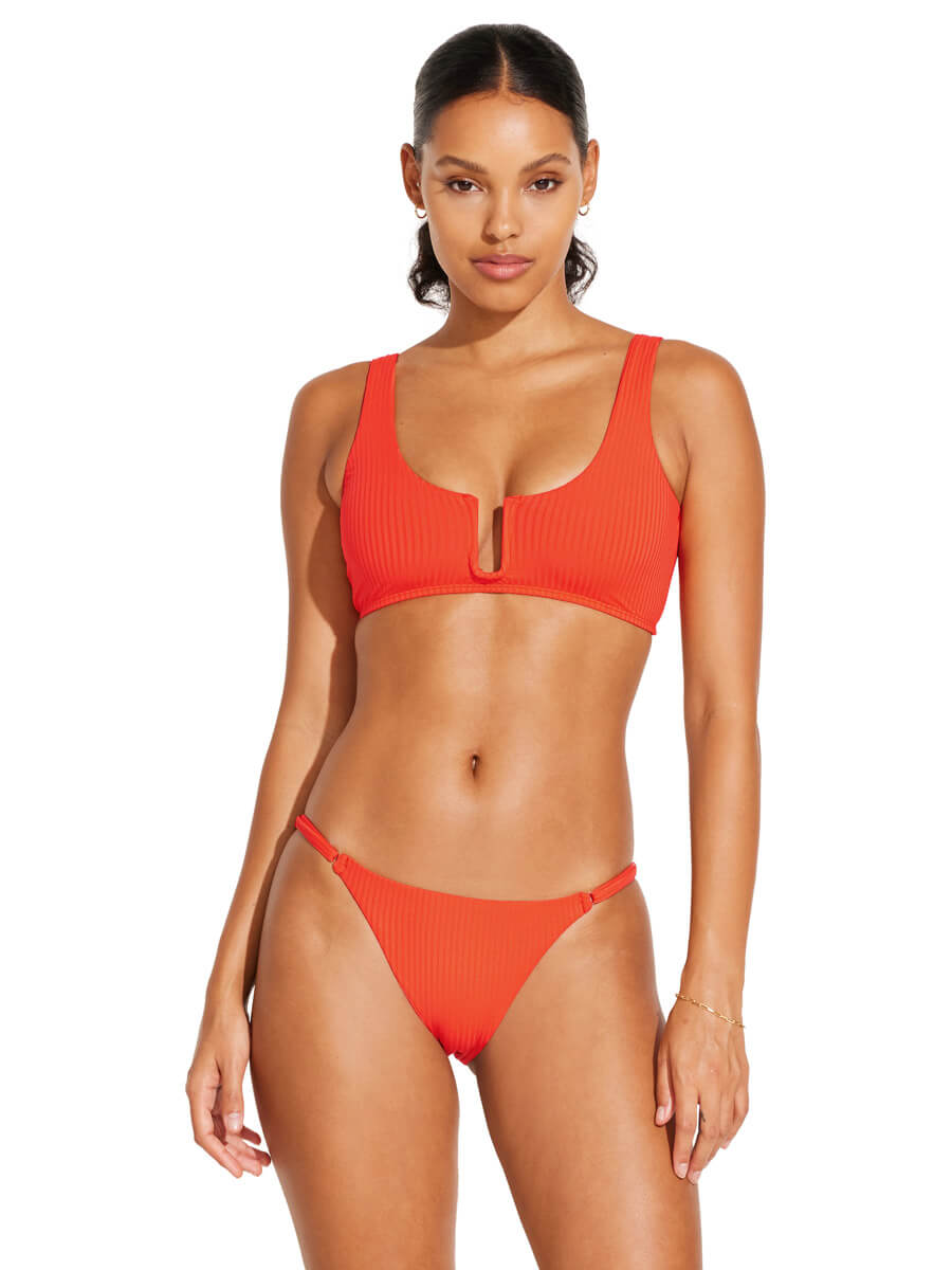 Vitamin A Moss Adjustable Side Bottom In Hibiscus EcoRib