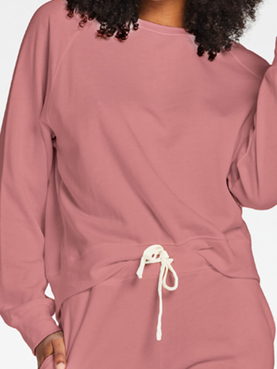 Vitamin A Cora Fleece Top in EcoSoft Sunkissed